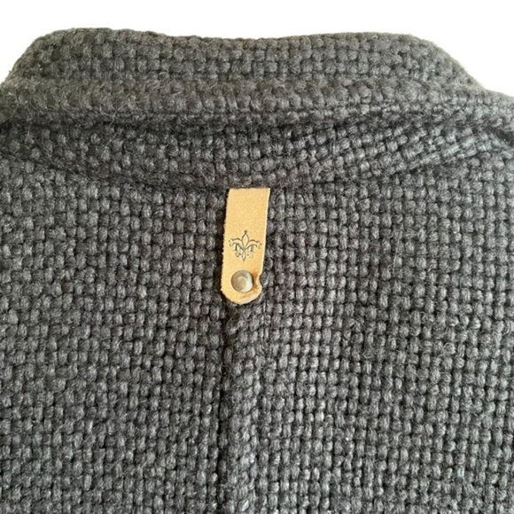 Mackage Berta Coat Medium Gray Black Wool Blend - Picture 9 of 15